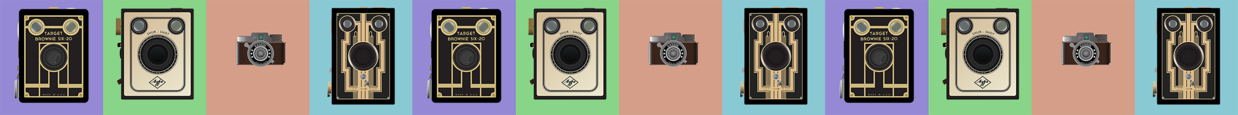 Camera illustrations graphic